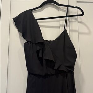 NWT BCBGMaxazria black flutter gown 4